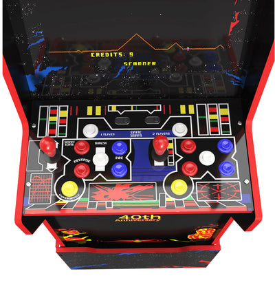 Arcade1Up Defender 40th anniversary 12-in-1 Midway Legacy Edition Arcade with Licensed Riser and Light-Up Marquee!! NEW IN BOX!!