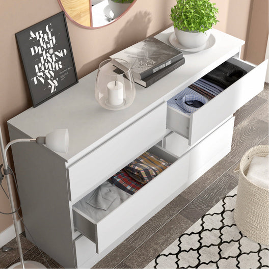 Hillsdale Brindle 6-Drawer Horizontal Dresser, White Finish!! NEW IN BOX!!