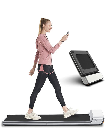 WalkingPad Folding Treadmill, Ultra Slim Foldable Treadmill Smart Fold Walking Pad Portable Safety Non Holder Gym and Running Device P1 Grey 0.5-3.72MPH- new in box