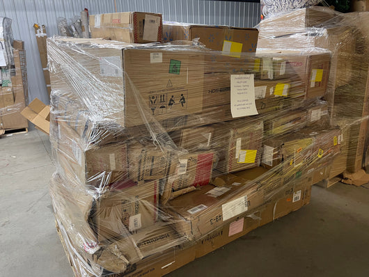 Jumbo huge liquidation pallet- double pallets !  Furniture / game table / fitness   pallet number 2721