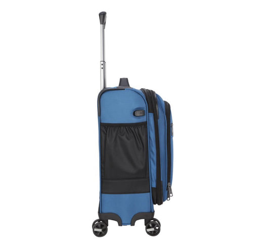 Swiss Tech 20in Softside Carry-on Luggage with 8-Wheel Spinner, Blue- NEW OUT OF BOX!!!!