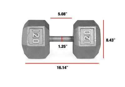 CAP barbell Single 120 Lb Cast Iron Dumbbell (new but does have some chips and scratches. Photos shown)