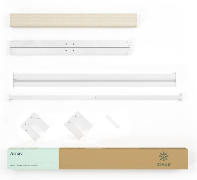 Zinus Arnav 10” White Metal Platform Bed Frame, Queen!! NEW IN BOX!!