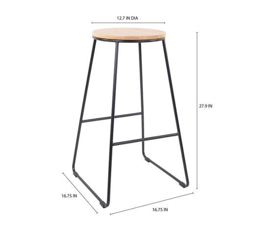 Mainstays Modern Stool, Black- NEW IN BOX!!!