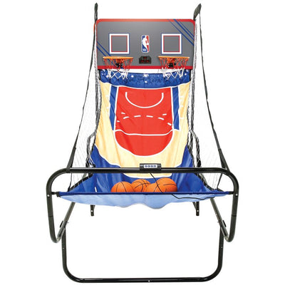 NBA Licensed Foldable Indoor Arcade Basketball Game 2 Players Dual Rims- NEW IN BOX!!!