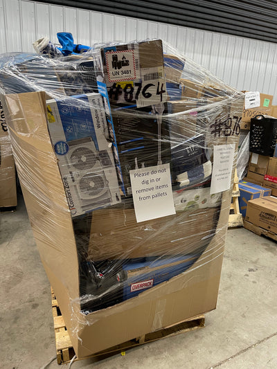 Jumbo huge liquidation pallet- over 7 ft tall ! Pallet number 8764
