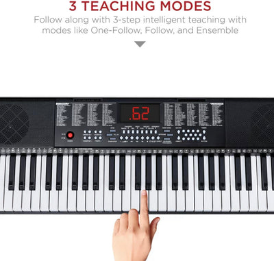 Best Choice Products 61-Key Piano Keyboard Set w/ LED Keys, Microphone, Stand, Stool- NEW IN BOX!!!!
