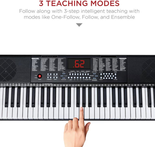 Best Choice Products 61-Key Piano Keyboard Set w/ LED Keys, Microphone, Stand, Stool- NEW IN BOX!!!!