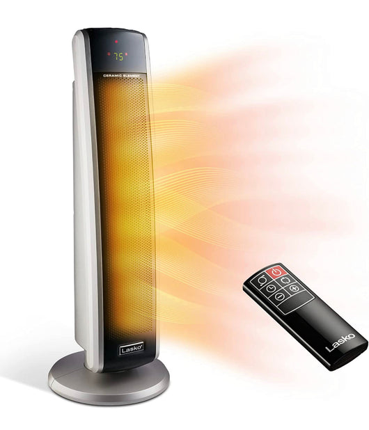 Lasko 5586 Digital Ceramic Tower Heater with Remote, Dark Grey- NEW IN BOX!!!