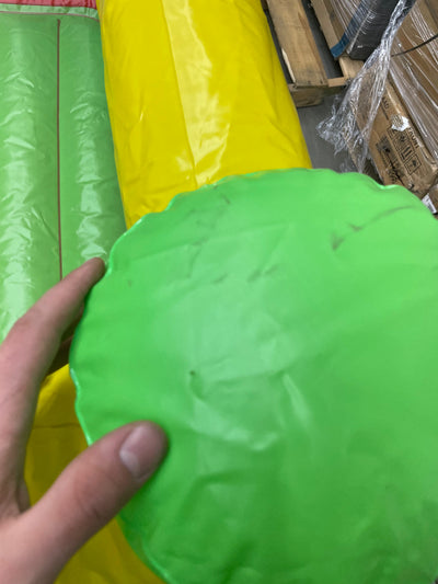 FISHER PRICE 69'' X 68'' X 53'' BOUNCESATIONAL BOUNCER WITH BUILT-IN PUMP**Used very few times**