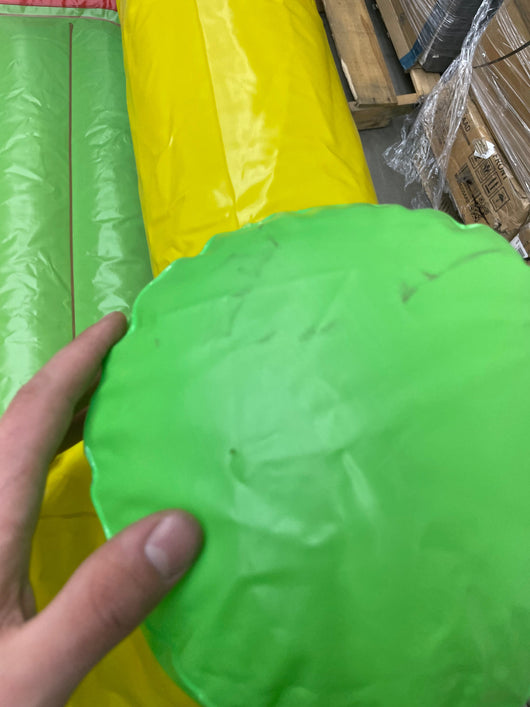 FISHER PRICE 69'' X 68'' X 53'' BOUNCESATIONAL BOUNCER WITH BUILT-IN PUMP**Used very few times**