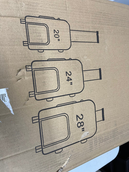3 piece hard side luggage set - brand new - 20” / 24” / 28”