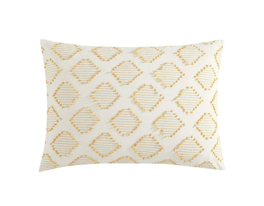 Better Homes & Gardens, Clipped Jacquard Diamond Ochre Harvest King Duvet Cover- NEW!!!