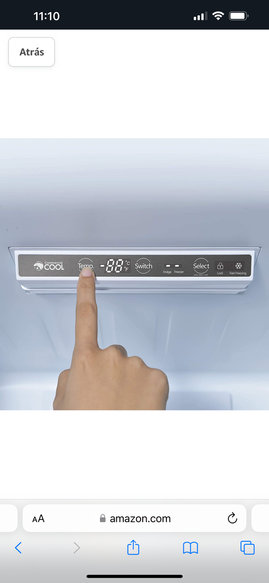 Commercial Cool CCUG108W Vertical Convertible Freezer or Refrigerator!  -Brand new out of the box, but does have two small indents on the door from shipping, photos shown
