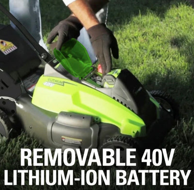 Greenworks 19" 40 Volt Battery Powered Push Walk-Behind Mower- NEW IN BOX! (Lawn Mower Only!