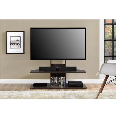 Ameriwood Home Galaxy TV Stand with Mount for TVs up to 65" Wide, Espresso- NEW IN BOX! (Minor scratch from shipping)