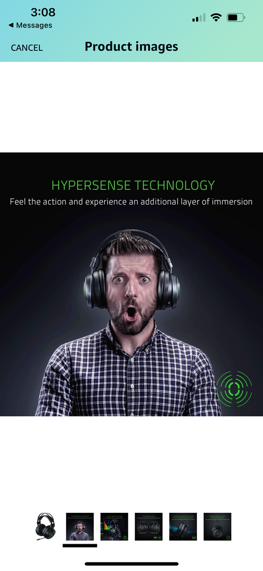 Razer Nari Ultimate Wireless 7.1 Surround Sound Gaming Headset: THX Audio & Haptic Feedback - Auto-Adjust Headband - Chroma RGB - Retractable Mic - For PC, PS4, PS5 - Black- NEW IN BOX!!!!