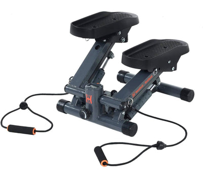 Women’s Health Men’s Health Bluetooth Cardio Stair Stepper with Adjustable Resistance Bands and with MyCloudFitness App, Black- NEW IN BOX!!!!