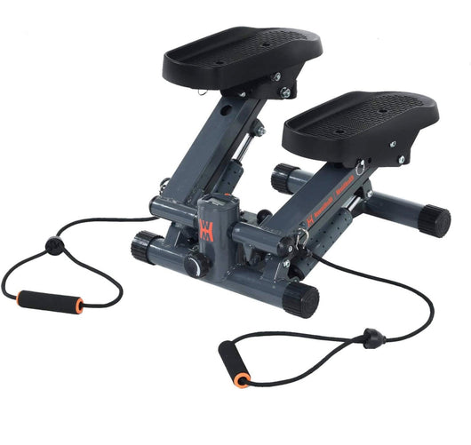 Women’s Health Men’s Health Bluetooth Cardio Stair Stepper with Adjustable Resistance Bands and with MyCloudFitness App, Black- NEW IN BOX!!!!