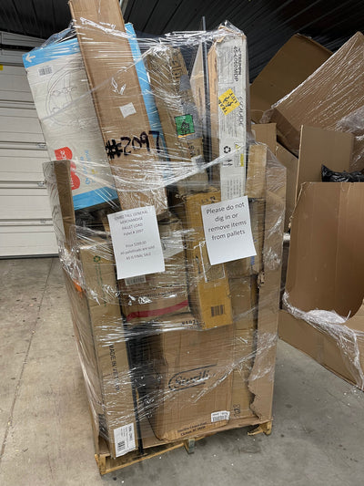 Jumbo huge liquidation pallet- over 7 ft tall ! Pallet number 2097