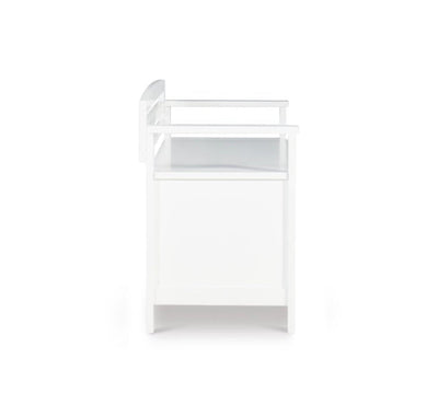 Linon Laredo Storage Bench, White- NEW IN BOX!!!