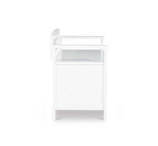 Linon Laredo Storage Bench, White- NEW IN BOX!!!