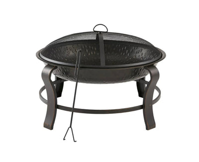 Mainstays Owen Park 28 inch Round Wood Burning Fire Pit- NEW IN BOX!!!