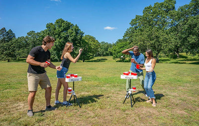 Versapong Portable Beer Pong Table/Tailgate Game with Backpack Carry Case- Lightly Used, Missing Balls