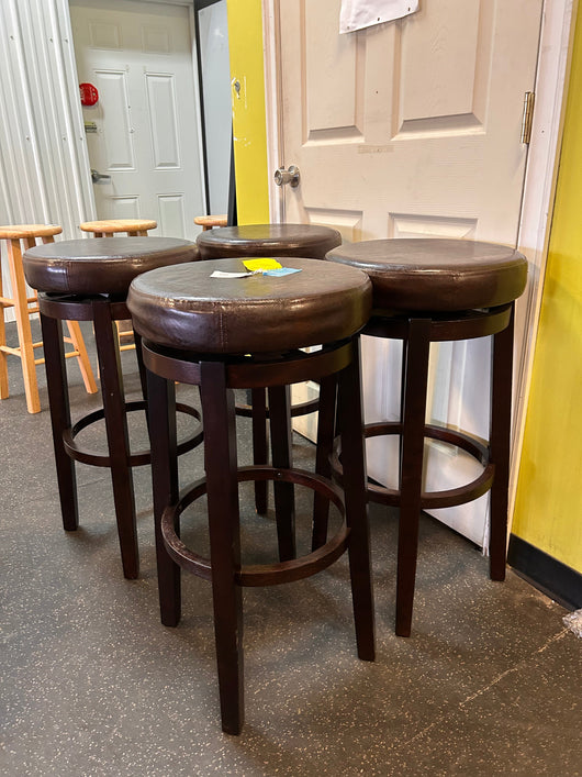 Maya Brown 29 Inches Bar Stool set of 4**New,one chair chipped from shipping)