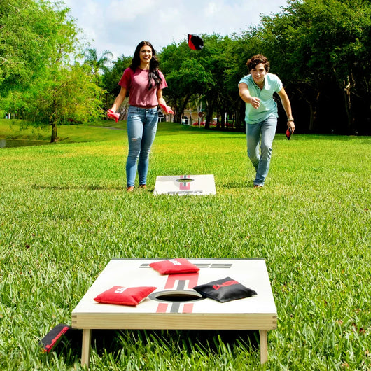 ESPN 36 inch Solid Wood Cornhole Set with All-Weather Bean Bags**New in Box**