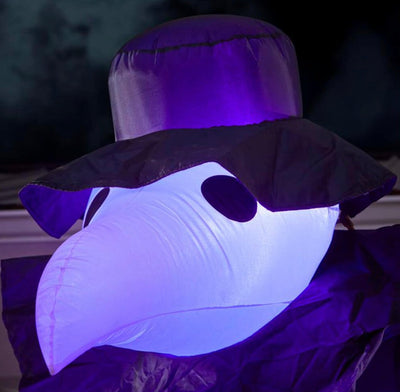 12 ft. Short Circuit Victorian Reaper Halloween Inflatable with Lightshow Projection- NEW!!!