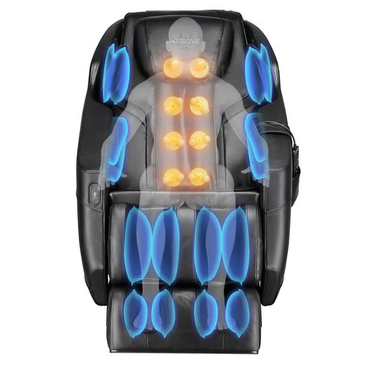 BOSSCARE Assembled Massage Chair Recliner with Zero Gravity Full Body Massage Black!  -Brand new and assembled (Has some small scratches on the back side plastic, photos shown)