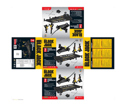 Black Jack 2 Ton Hydraulic Trolley Jack Combo Kit Black- NEW IN BOX!!!!