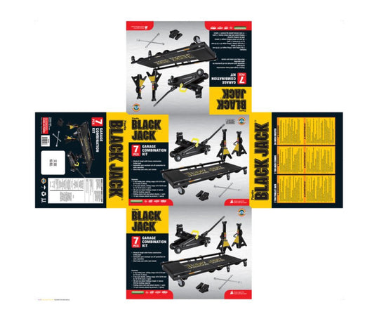 Black Jack 2 Ton Hydraulic Trolley Jack Combo Kit Black- NEW IN BOX!!!!