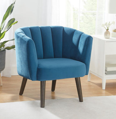 Better Homes & Gardens Beacon Lounge Chair, Blue- NEW AND ASSEMBLED!!!