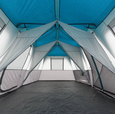 Ozark Trail 20' x 10' x 80" Instant Cabin Tent in Gray and Teal, Sleeps 12- BRAND NEW!!!