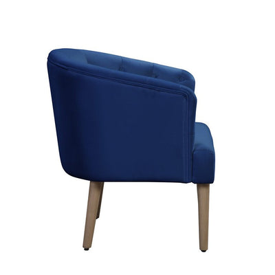 Better Homes & Gardens Barrel Back Accent Chair, Deep Cobalt Blue, velvet upholstered armchair**New and assembled**