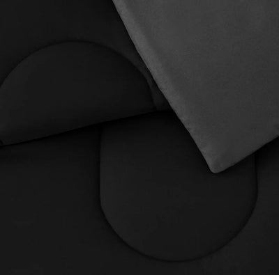 Mainstays Black 8 Piece Bed in a Bag Comforter Set With Sheets, Queen- NEW IN BAG!!!