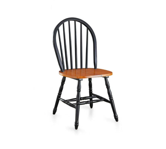 Better Homes and Gardens Autumn Lane Windsor Solid Wood Chairs, Set of 2, Black and Oak- NEW IN BOX!!!