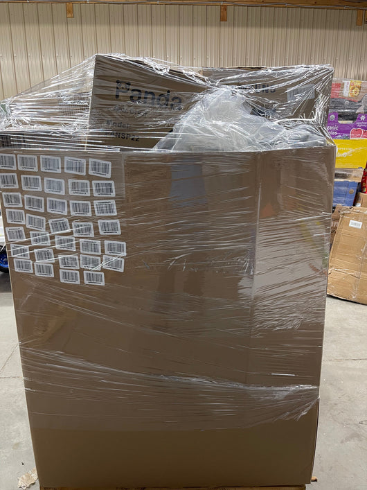 Jumbo huge liquidation pallet- over 7 ft tall ! Pallet number 8751