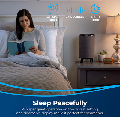 BISSELL® MYair™ HUB Air Purifier with HEPA Filter for Small Room and Home, USB Charging Port, Quiet Air Cleaner for Allergens, Pets, Dust, Dander, Pollen, Smoke, Hair, Odors, 2905A- NEW IN BOX!!!