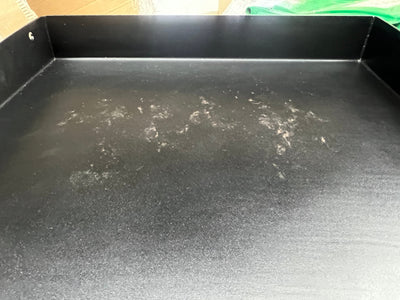 Flameking Flat Top Cast Iron Griddle for Table Top/Wall Mounted/Floor Stand!! LIGHTLY USED USED ONCE, VERY CLEAN MINOR DAMAGE ON GRIDDLE TOP(PHOTO SHOWN)!!