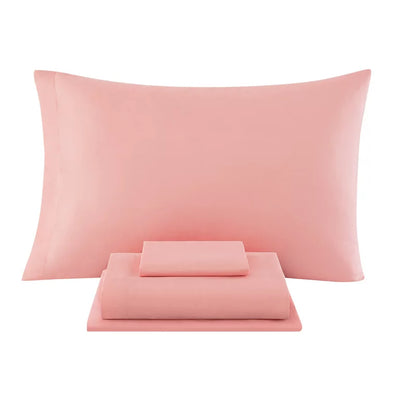 Mainstays Pink and Teal Medallion 8 Piece Bed in a Bag Comforter Set with Sheets, King**New**