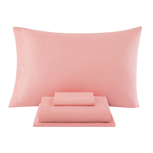 Mainstays Pink and Teal Medallion 8 Piece Bed in a Bag Comforter Set with Sheets, King**New**