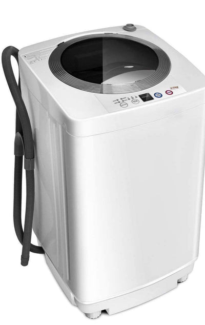 Giantex Portable Washing Machine, Full Automatic Washer and Dryer Combo, with Built-in Pump Drain 8 LBS Capacity Compact Laundry Washer Spinner for Apartment RV Dorm- new / scratch and dents