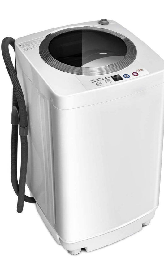 Giantex Portable Washing Machine, Full Automatic Washer and Dryer Combo, with Built-in Pump Drain 8 LBS Capacity Compact Laundry Washer Spinner for Apartment RV Dorm- new / scratch and dents