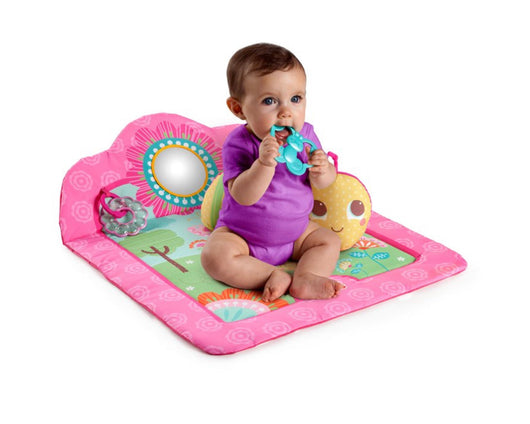 Bright Starts Prop Activity Play Mat with Support Pillow - Flowers & Friends- NEW IN BOX!!!