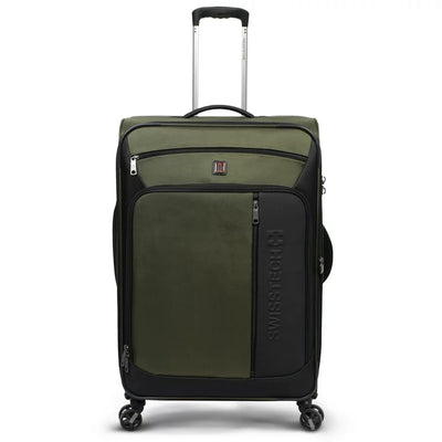 SwissTech Urban Trek 28" Check Soft Side Luggage, Olive**New**