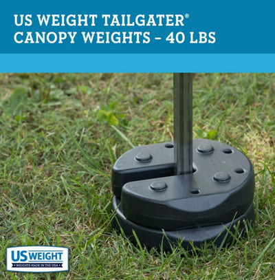 US Weight Canopy Weights for Securing Canopies, Tents, and Umbrellas at Outside Events- NEW IN BOX!!!