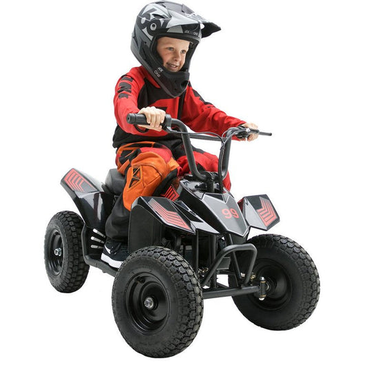 Pulse Performance Products, ATV Electric Quad, Ages 8+, 12V battery, 10 MPH, Puncture Proof Tires, hand Brake, 40 Min. Ride Time- new and assembled
